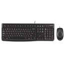Logitech MK120 USB Wired Keyboard and Mouse - Office Connect 2018