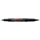 Uni Prockey Marker Dual Tip 0.4/0.9mm Black PM-120 - Office Connect 2018