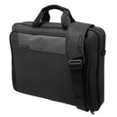 EVERKI Advance Briefcase 16'', Separate zippered accessory pocket. Front stash pocket Trolley handle pass through strap, Ergonomic shoulder pad - Office Connect 2018
