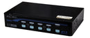 REXTRON 1-4 Automatic DVI USB KVM Switch. Share 1x USB Keyboard, Mouse & DVI-D Video with 4x CPUs. Colour Black. - Office Connect 2018