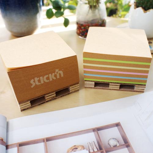 Stick'n Note Cube 76x76mm 400 Sheets Kraft - Office Connect 2018