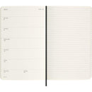 Moleskine Diary 12 Month Weekly + Notes HC Large Precious + Ethical Boa Texture Black - Office Connect 2018