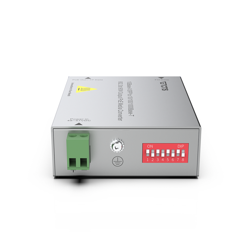 CTS 1GBase-X SFP to 10/100/1000 Base-T 802.3BT 90W Output POE Rugged Media Converter. Operating Temperature -20C to 60C (Environmental). *Optional Slim Mount & Power Supply Not Included.