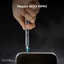 PROMATE 62-Pieces Cordless Electric DIY Pocket Size ScrewDriver Kit with LED Fill Light. 200RPM with Adjustable 0.24 to 0.35N.m of Torgue. Built-in 500mAh Battery, USB-C Charging Port, LCD Screen. - Office Connect 2018