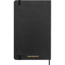 Moleskine Diary 12 Month Weekly + Notes HC Large Precious + Ethical Boa Texture Black - Office Connect 2018
