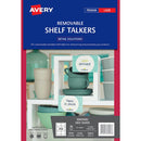 Avery Shelf Talkers C32301 Removable 55x85mm 6up 5 Sheets - Office Connect 2018