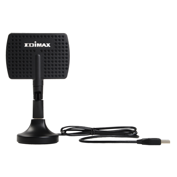 EDIMAX AC600 WiFi Dual-Band Directional High Gain USB Adapter. 802.11ac. WPS button. Directional high gain 5dBi antenna. USB for flexible placement. - Office Connect 2018
