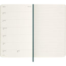 Moleskine Diary 12 Month Weekly + Notes HC Large Precious + Ethical Boa Texture Green - Office Connect 2018