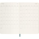 Moleskine Diary 12 Month Weekly + Notes HC Large Precious + Ethical Boa Texture Green - Office Connect 2018