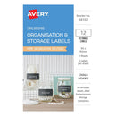 Avery Chalkboard O&S Labels - A6 Rect 95x45mm 12up 4 Sheets - Office Connect 2018