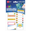 Avery School Label Multipack - Hello It's Me Emoji 42 Pack - Office Connect 2018