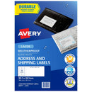 Avery Weatherproof Label L7073 99.1X38.1mm 14up 10 Sheets - Office Connect 2018