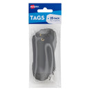 Avery Black Scallop Tags 85x45mm w/string 25 pack - Office Connect 2018