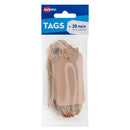 Avery Kraft Brown Scallop Tags  85x45mm 25 pack - Office Connect 2018