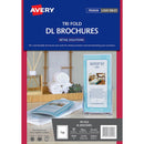 Avery Brochures  Tri Fold DL A4 Inkjet Laser 1up 20 Sheets - Office Connect 2018