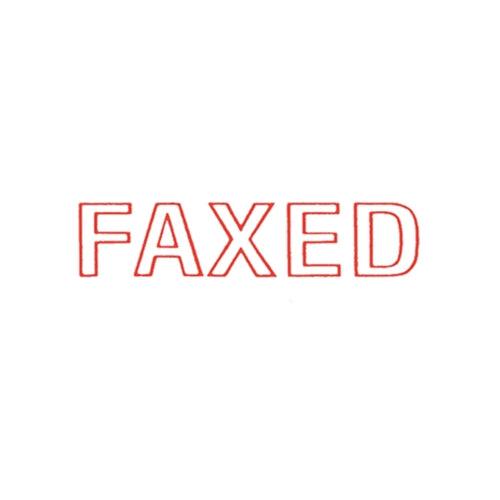 Dixon Stamp 030 Faxed Red Pre Inked - Office Connect 2018