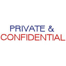 Dixon Stamp 045 Private Confidential Blue Red Pre Inked - Office Connect 2018