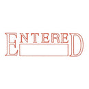 Dixon Stamp 028 Entered Red Pre Inked - Office Connect 2018