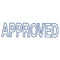 Dixon Stamp 015 Approved Blue Pre Inked - Office Connect 2018