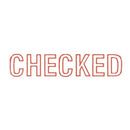 Dixon Stamp 022 Checked Red Pre Inked - Office Connect 2018