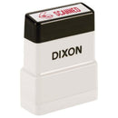 Dixon Stamp 005 Scanned Red Pre Inked - Office Connect 2018