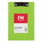 FM Clipboard PVC A5 FM Vivid With Flap Lime Green