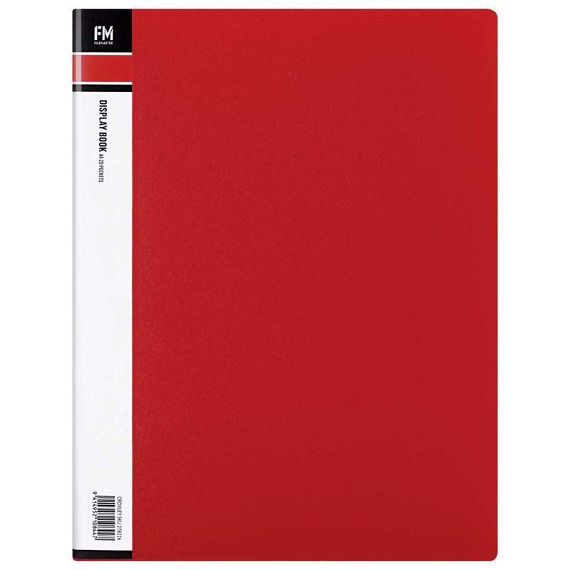 FM Display Book A4 Red 20 Pocket - Office Connect 2018