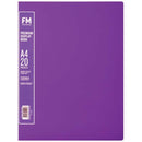 FM A4 Premium Display Book 20 Pocket Passion Purple - Office Connect 2018