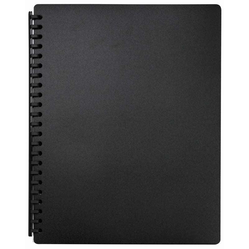 FM Display Book A4 Black Refillable 20 Pocket - Office Connect 2018