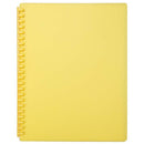 FM Display Book A4 Yellow Refillable 20 Pocket