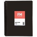 FM Display Book Black Insert Cover 20 Pocket Refillable - Office Connect 2018