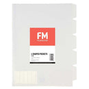 FM Pocket L Shape 5 Tab A4 Clear 5 Pack - Office Connect 2018
