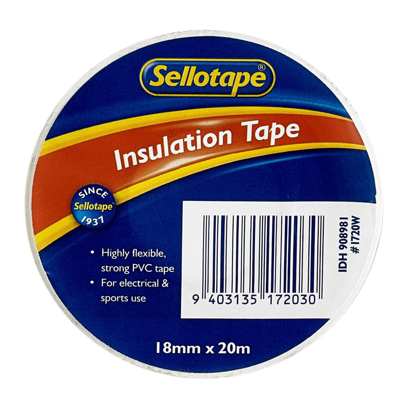 Sellotape 1720W Insulation White 18mmx20m - Office Connect 2018