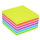 Stick'n Note Cube 76x76mm 400 Sheets Neon Pastel Mix - Office Connect 2018