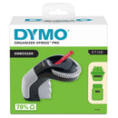 DYMO Organiser Express Embosser Label Maker. Ergonomic Design for Easy Use. Intuitive turn-and-click System. 49-Character Wheel. Easy Reload with Cassette Soft-touch Grip. Extra-long Life Construction. - Office Connect 2018