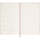 Moleskine Diary 12 Month Weekly + Notes HC Large Sandy Brown - Office Connect 2018