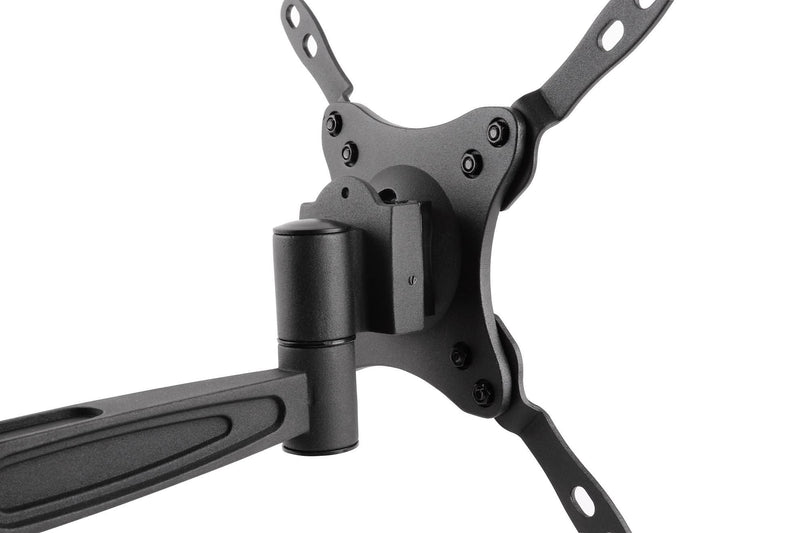 BRATECK 13"-42" Anti-Theft Full- Motion Monitor/TV Wall Mount. Anti- Theft Locking Hole for Additional Security (Padlock Required). Max VESA 200x200. Max Load 20kgs. Max Arm Extension 417mm. Black Colour. - Office Connect 2018