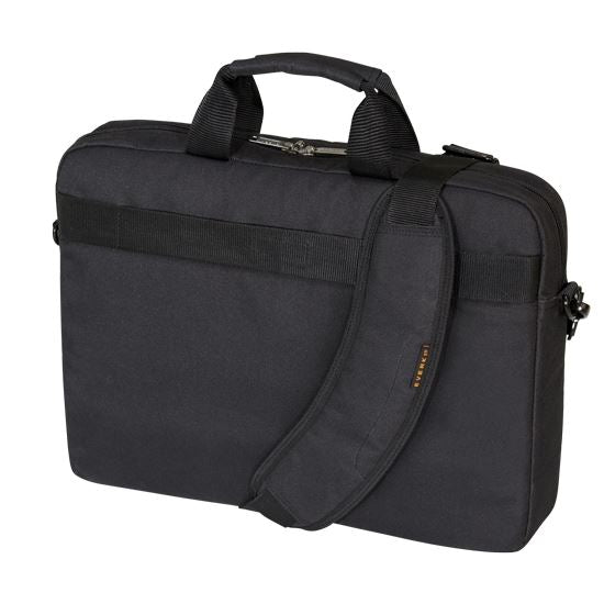 EVERKI Advance Briefcase 17.3'', Separate zippered accessory pocket, Front stash pocket, Trolley handle pass through strap, Ergonomic shoulder pad - Office Connect 2018