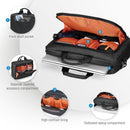 EVERKI Advance Briefcase 17.3'', Separate zippered accessory pocket, Front stash pocket, Trolley handle pass through strap, Ergonomic shoulder pad - Office Connect 2018