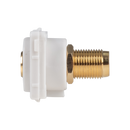 AMDEX Yellow RCA to F Connector. Gold Plated