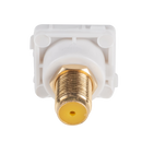 AMDEX Yellow RCA to F Connector. Gold Plated