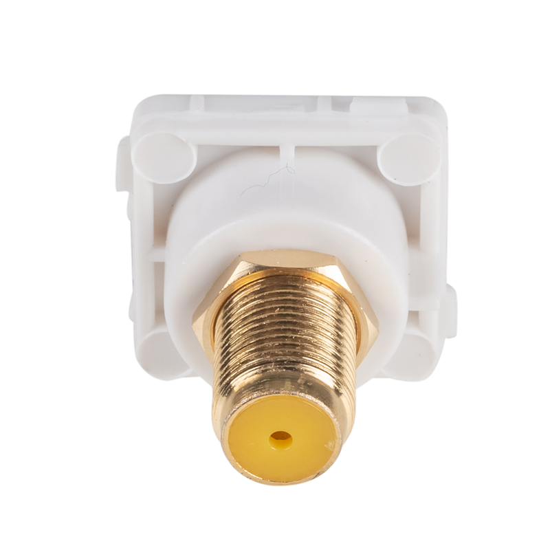 AMDEX Yellow RCA to F Connector. Gold Plated