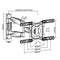 BRATECK 23''-55'' Full motion TV wall mount bracket. Extend, tilt and swivel. VESA Support up to: 400x400 Max load: 35kg. Profile: 49-515mm. Hidden cable management. Colour: Black. - Office Connect 2018