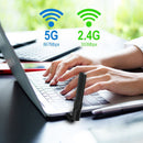 EDIMAX AC1200 Wireless Dual-Band USB-A Adapter. 802.11ac Standard, Supports USB 3.0, Adjustable Foldaway Antenna, Wave-2 compliant MU-MIMO, WPS Hardware, Supports Win & Mac. - Office Connect 2018
