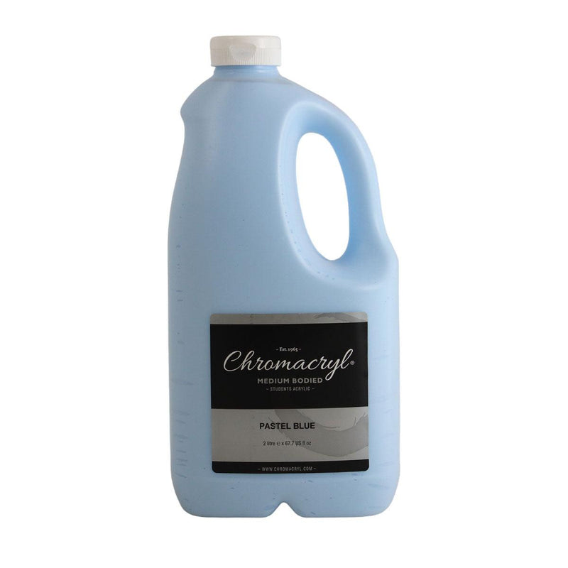 Chromacryl Acrylic Paint Student 2 Litre Pastel Blue - Office Connect 2018