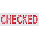 Dixon Stamp 022 Checked Red Pre Inked - Office Connect 2018