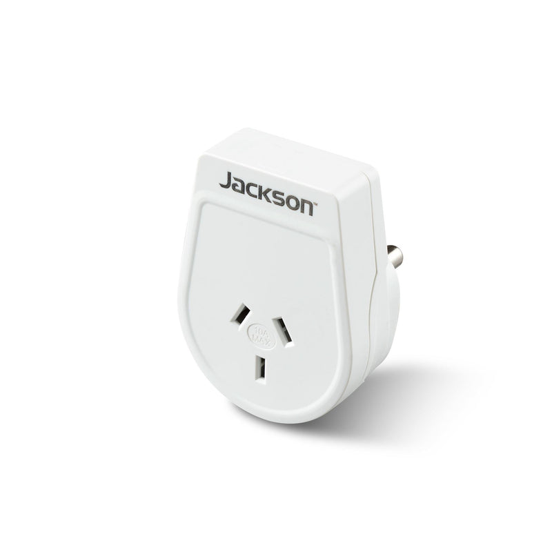 JACKSON Slim Outbound Travel Adaptor for use in South Africa and Parts of India. 3-Pin NZ/AUS Plugs. - Office Connect 2018