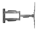 BRATECK 23''-55'' Full Motion TV Wall Mount Bracket with Lenghtened Arm. Extend, Tilt & Swivel. VESA Support up to: 400x400. Max Load: 35kg. Profile: 49-615mm. Hidden Cable Management. Black Colour. - Office Connect 2018