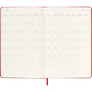Moleskine Diary 12 Month Weekly + Notes HC Large Scarlet Red - Office Connect 2018