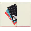 Moleskine Diary 12 Month Weekly + Notes HC Large Scarlet Red - Office Connect 2018